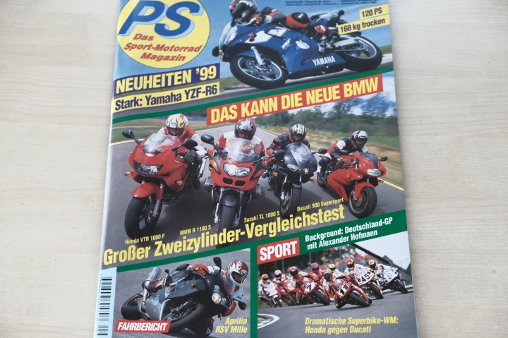 Deckblatt PS Sport Motorrad (09/1998)